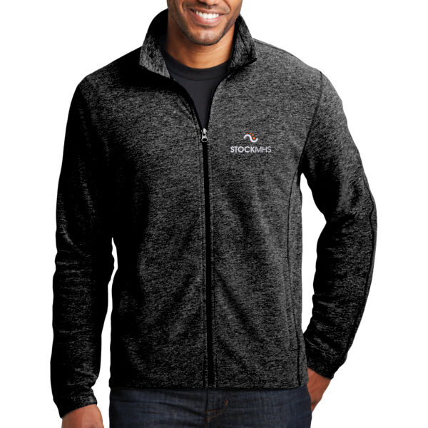 Stock MHS - Heather Microfleece Full Zip Jacket Thumbnail