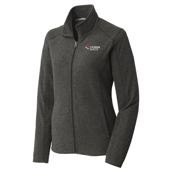 The Shim Shack - Ladies Heather Microfleece Full Zip Jacket Thumbnail