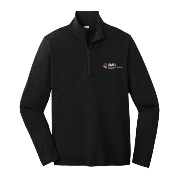 Embroidered Stock Manufacturing & Design - PosiCharge ® Tri Blend Wicking 1/4 Zip Pullover Thumbnail