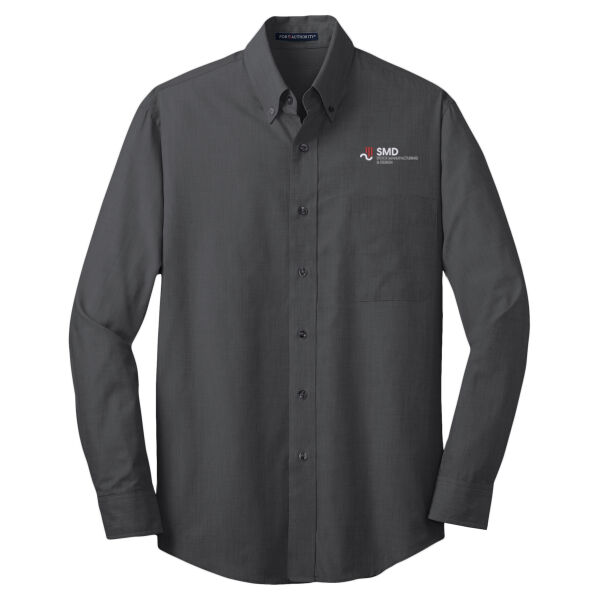 Embroidered Stock Manufacturing & Design - Crosshatch Easy Care Shirt Thumbnail