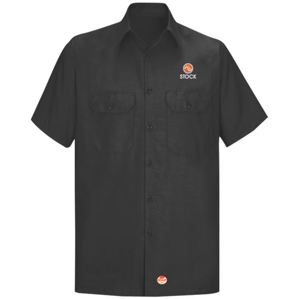 Stock Embroidered - Short Sleeve Solid Ripstop Shirt Thumbnail