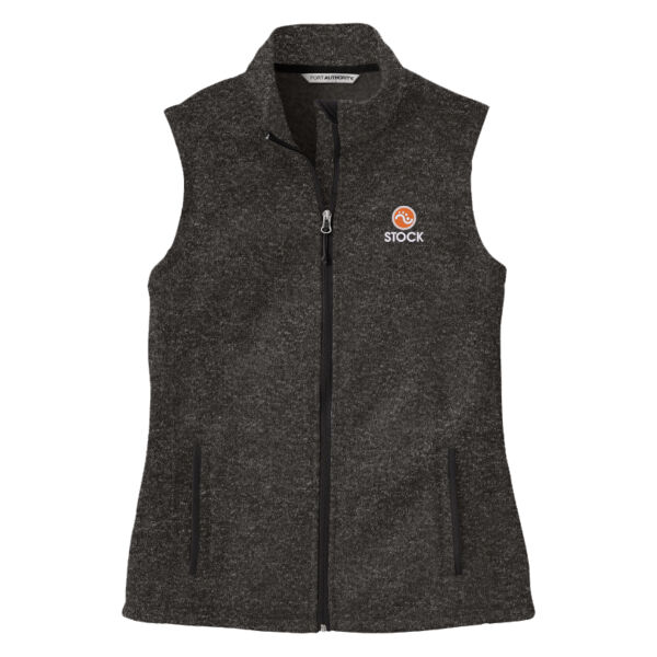 Stock Embroidered - Ladies Sweater Fleece Vest Thumbnail