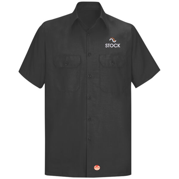 Stock Embroidered - Short Sleeve Solid Ripstop Shirt Thumbnail