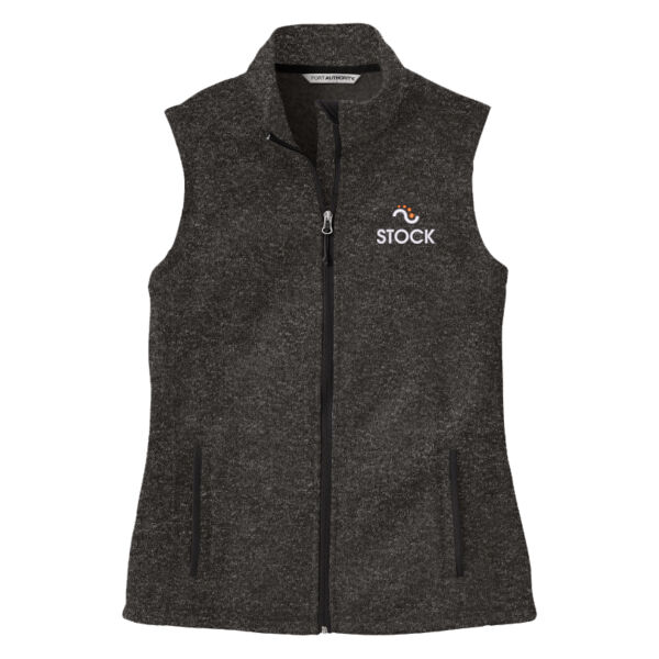 Stock Embroidered - Ladies Sweater Fleece Vest Thumbnail
