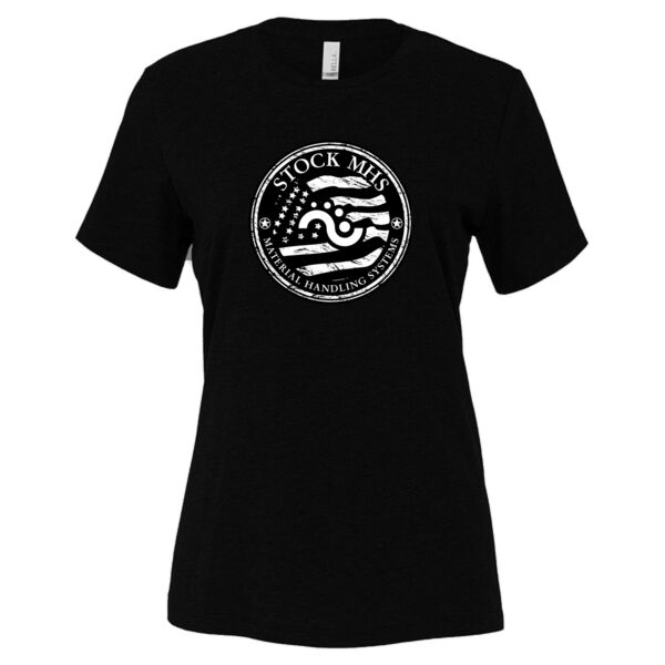 Stock Flag Design Printed - Women’s Relaxed Fit Heather CVC Tee Thumbnail